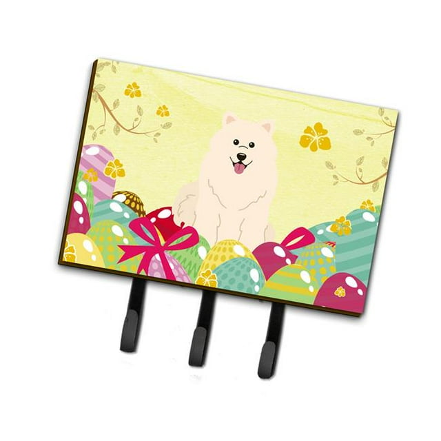 BB6030TH68 Porte-Laisse Ou Porte-Clés Œufs de Pâques Samoyed
