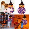 thumbnail image 6 of DIY Felt Halloween Pumpkin witch 25pcs Ornaments, Gifts for Kids Handmade Halloween Door Wall Hanging Decorations, 6 of 6