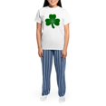 thumbnail image 4 of CafePress - Shamrock Ver5 Women's Light Pajamas - Women's Short Sleeve Print T-Shirt and Pants Light Cotton Pajama Set, 4 of 7