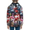 thumbnail image 4 of Power Rangers Youth Sweatshirt 3D Printed Hoodie Activewear Teenager Winter Full-Zip Drawstring Jacket Coats Active Pullover Hooded Blouse For Boys Girls Medium, 4 of 8