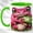 Green, variant on Bright Pink Frog Coffee Mug, Mushroom Frog Mug, Ceramic 11 oz