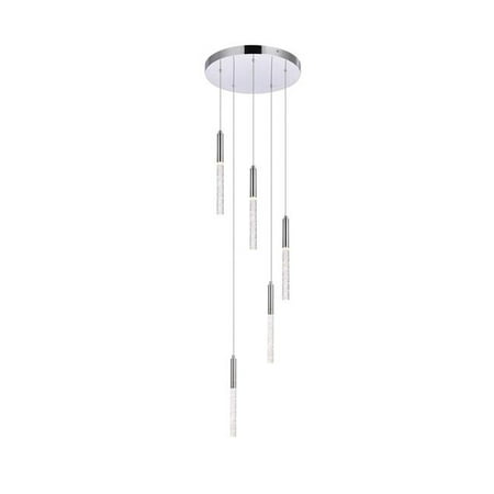 

Ruelle 5 lights Chrome Pendant