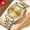 Men's watch with steel band and gold face, variant on Men's watch, luminous, waterproof, quartz watch, men's wristwatch, business fashion trend