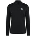 thumbnail image 2 of Women's Levelwear Black St. Louis Cardinals Power Insignia 2.0 Quarter-Zip Pullover Top, 2 of 3