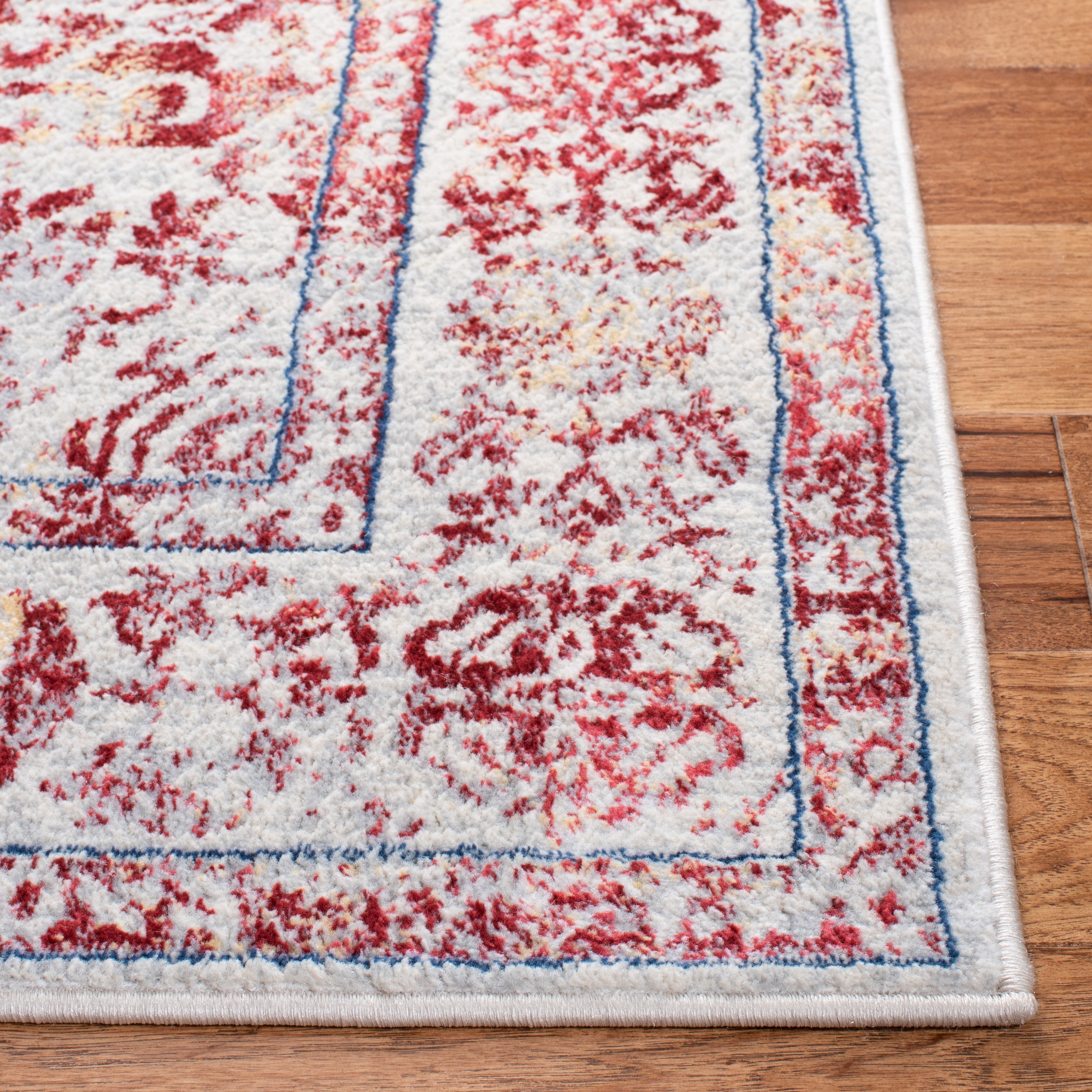 SAFAVIEH Brentwood Adams Oriental Area Rug, Ivory/Red, 9' x 12'