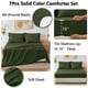 thumbnail image 5 of CozyLux Juego de edredón de tamaño completo, color verde oliva, 7 piezas, cama en una bolsa, juego de edredón completo con sábanas, juego de cama con edredón alternativo, sábanas bajeras, fundas de al, 5 of 9