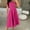 Hot Pink, variant on Hvot&aat Women's Fashion Strapless Sleeveless Tube Top Dress Solid Color Fold Zipper A-Line Flowy Dresses Elegant Formal Evening Gowns