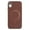 Brown, variant on Allytechgroup iPhone XR Case with Magnetic Ring, Compatible with Magsafe Slim Back Cover Flannel Inner Lining Shockproof Protective Phone Case for Apple iPhone XR, Darkblue