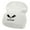 White, variant on Butcher Embroidered 12 Inch Long Knitted Beanie - White OSFM