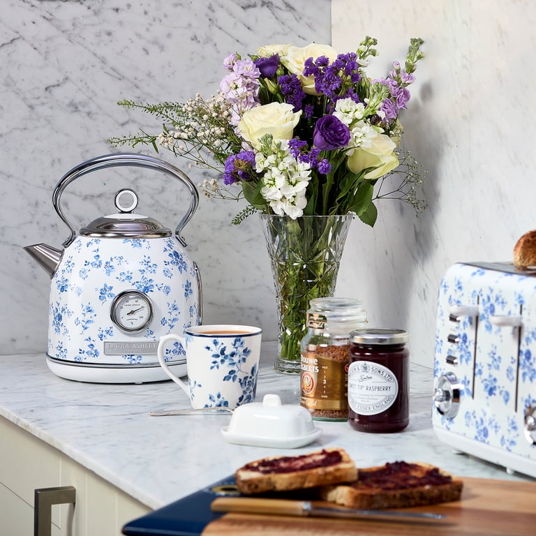 VQ Laura Ashley SS 1.7L Dome Kettle, China Rose - Walmart.com