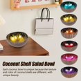 thumbnail image 2 of Coconut Decorative Bowl,Handcrafted Coconut Shell Key Bowl Fruit Snack Holder Container for Door Entryway Table Dry Snacks, 2 of 7