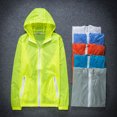 thumbnail image 2 of Mujeres Hombres adolescentes niños secado rápido ultrafino ultraligero protector solar UV UPF40 + chaqueta ciclismo correr Camping abrigo piel cortavientos, 2 of 5