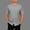 Gray, variant on Men's V-Neck Button Short Sleeve Oversized Cardigan Top for Sports and Casual Wear