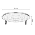 thumbnail image 5 of sunsanly Stainless Steel Round Steamer Rack with Detachable V-Shaped Stand for Steamer Cooking Stackable Vegetables Dumplings Fish Seafood Versatile Kitchen Tool, 5 of 7