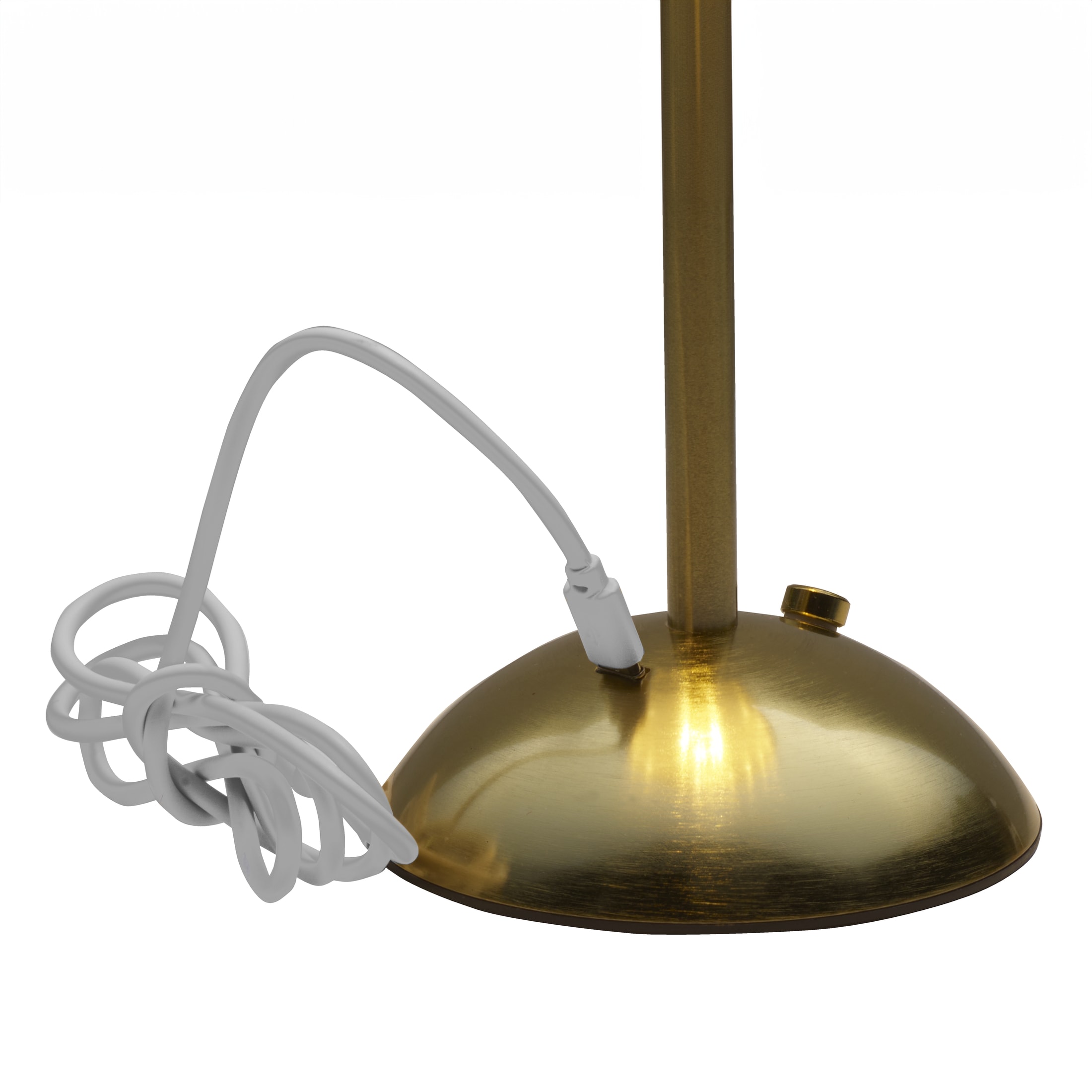 Home Accents 11 inch Acrylic and Metal Rechargeable Cordless Led Lamp With Opaque Shade