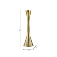thumbnail image 5 of Metal Taper Candle Holder - Elegant Aluminum Design - Decorative Accent for Home, Living Room, Bedroom, or Office - 10" Brown & Gold, 5 of 14