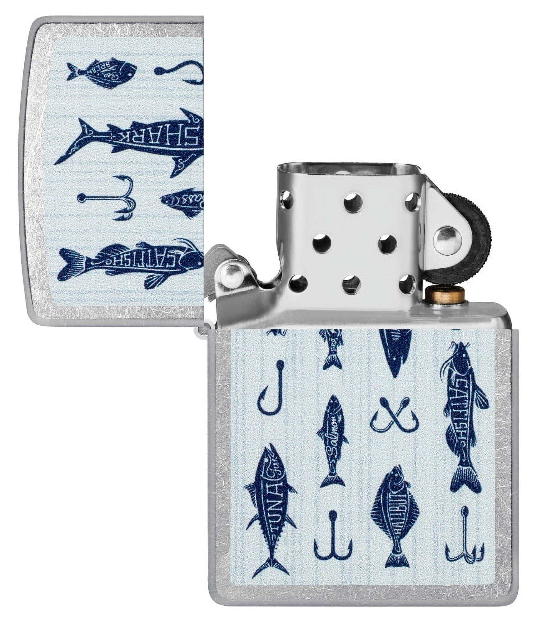 Zippo Pocket Lighter Off the Hook Design Street Chrome