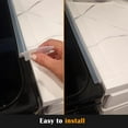 thumbnail image 5 of Silicone Stove Counter Gap Cover Kitchen Counter Gap Filler Transparent 21" Long Gap Filler Sealing Spills between Kitchen Appliances Washing Machine and Stovetop, Set of 2 (Clear), 5 of 18