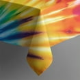 thumbnail image 3 of Colorful Tie Dye Symmetric Pattern Rectangle Tablecloth 60"x84",Waterproof Polyester Rectangle Table Cloth, Wipeable Spillproof Polyester Tablecloth for Dining, Camping, Indoor and Outdoor, 3 of 5
