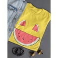 thumbnail image 3 of Buon Ferragosto Melon T-Shirt Women -Image by Shutterstock, Female 4X-Large, 3 of 4