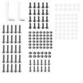 thumbnail image 2 of 158PCS Motorcycle Complete Fairing Bolts Kit M5 / M6 Screws For Yamaha Honda Kawasaki Ducati Honda Black, 2 of 9
