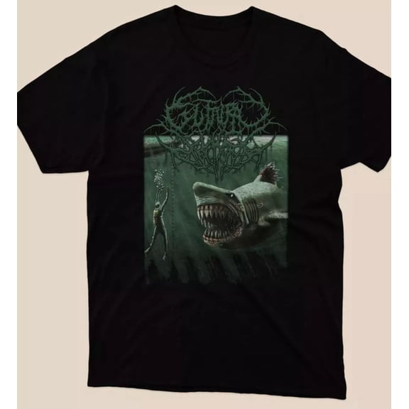 Guttural Slug - Megalodon Classic Mens Black T-shirt Gift All Size S-4XL
