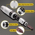thumbnail image 4 of 1/2" Hand Impact Screwdriver Set - 14 Pcs, Reversible Manual Impact Driver with S2 Steel Screwdriver Bits for Disengage Rusted Fasteners or Frozen Bolts, 4 of 6