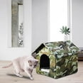 thumbnail image 6 of Portable Cat Shelter Water Furniture Cave Kennel Outdoor Oxford Cloth Warm 35cmx30cmx35cm, 6 of 9