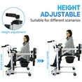 thumbnail image 4 of Patient Lift Transfer Chair,Portable Lift Aid for Elderly/Disabled,Bedside Commode Transport Chair with 180° Split Seat & Potty,Bathroom Wheelchair & Elderly Bedside Commode Chair, 4 of 7