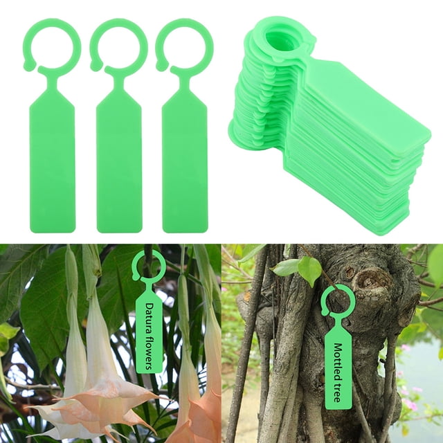 Hanging Labels Durable Label Marker Sign, Hanging Flower Label, 100 PCS Seed Name Marker For Garden Outdoor Decor Plant