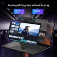 thumbnail image 5 of DUNHOO 15.6" Windows 11 Laptop, Intel N100, 16GB RAM, 512GB SSD, Fingerprint Unlock, Silver, 5 of 7