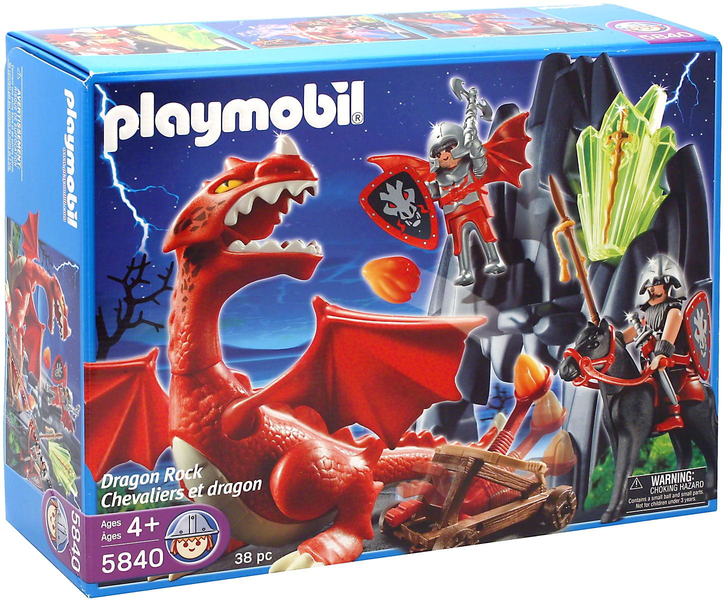 Playmobil Dragon Land of Dragon Rock with Dragon Set #5840 - Walmart.com