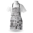 thumbnail image 3 of Vintage Apron Mega Set of Retro Coffee Labels and Typography Icons Emblem Collection, Unisex Kitchen Bib Apron with Adjustable Neck for Cooking Baking Gardening, Charcoal Grey Pale Grey, by Ambesonne, 3 of 3