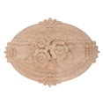 thumbnail image 5 of Unpainted Wood Applique Onlay European Furniture Decorations Crafts - Wood, 30x22cm, 5 of 6