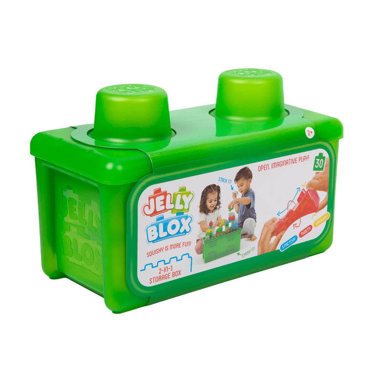 JELLY BLOX 2-in-1 ストレージボックス 30パーツ Jelly Blox - Stash & Stack - 2-in-1 Storage Case by Goliath