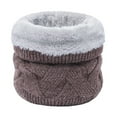 thumbnail image 1 of Autumn And Winter Wool Warm Neck Set Single Head Thickened Cold Knit Neck Neckerchief winter gloves Brown, 1 of 2