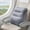 Gray, variant on PVC Flocking Inflatable Lumbar Support Pillow for Travel Car Nap Cushion with Press Design