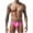 Pink, variant on Miqool Mens Swim Briefs Retro Swimwear Quick Dry Bikini Swimsuit Low Waist Solid Swimming Briefs Bathing Suit with Drawstring