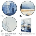 thumbnail image 3 of Designart "Solitude Amidst Winter s Snow VI" Landscape & Nature Floater Framed Canvas Wall Art, 3 of 7