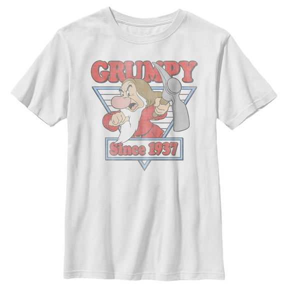 Boy's Snow White and the Seven Dwarfs Grumpy Since '37  Graphic Tee White X Small