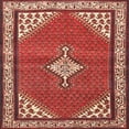 thumbnail image 1 of Ahgly Company Indoor Square Traditional Sunrise Orange Medallion Area Rugs, 6' Square, 1 of 6