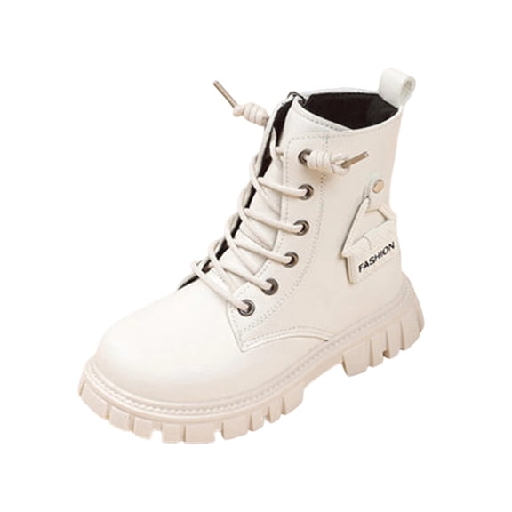 Babcutegg Kid Girls Boots Snow Boots Casual Fashion Non Slip Soft Bottom Shoes for Girls Beige US 11