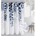 thumbnail image 1 of Blue Short Shower Curtain Eucalyptus Cloth Shower Curtain for Bathroom Blue Shower Curtain Set Natural Bathroom Decor Botanical Blue Leaves Spri, 1 of 1