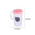 thumbnail image 3 of Elainilye Water Pitcher with Lid, Refrigerator Water Kettle,for Fruit Teapot Lemonade Drink Containers, 2.2L,Pink, 3 of 6