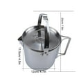 thumbnail image 1 of Pot de Camping en Acier Inoxydable, Pot de Cuisson de Camping en Acier Inoxydable Pot de Cuisson de Camping Extérieur Suspendu Caractéristiques Améliorées, 1 of 8