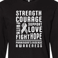 thumbnail image 4 of Inktastic Parkinson Disease Awareness Strength Courage and Support Long Sleeve T-Shirt, 4 of 5