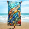 thumbnail image 6 of Riecok Beach Towels Sketch Style Beach Towels & Washcloths Summer Oversized Microfiber Beach Towel Multicolor, 6 of 10