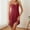 w93# Red353, variant on Women'S Nightdress Stain Skill V-Neck Sleeveless Spaghetti Strap Dressing Gown Solid Color Short Sleepwear Night Dress Short Negligees Chemise,Red,XL