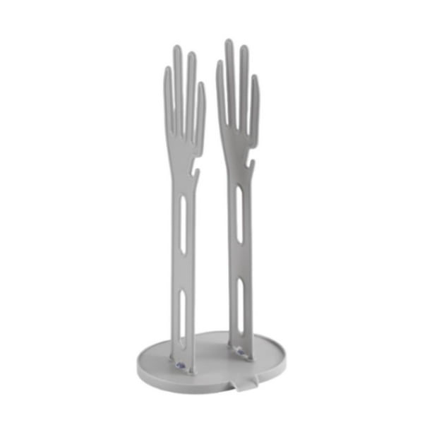 Soporte para guantes de cocina, estante para guantes, herramienta de cocina, secador vertical reutilizable para guantes. Gris