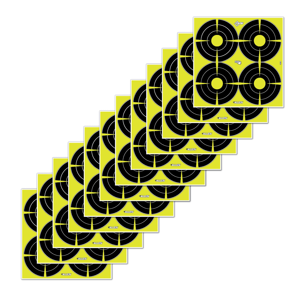 Ez Aim Splash Bullseye Paper Shooting Targets, 12"W x 12"H, 12-Pack, Yellow & Black
